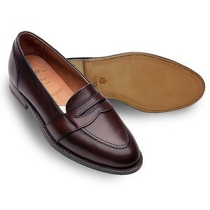 Alden 683 Full Strap Slip-On Penny Loafer (Burgundy Calf) 9.5 B/D